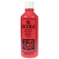 Talens Ecola plakkaatverf flacon van 500 ml, scharlaken