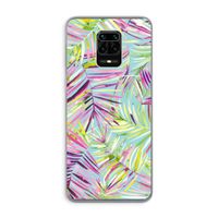 Tropical Palms Blue: Xiaomi Redmi Note 9 Pro Transparant Hoesje