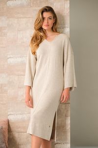 Beige jurk homewear Pastunette