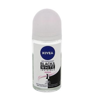 Deodorant roller invisible black & white clear