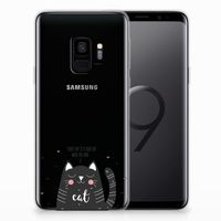 Samsung Galaxy S9 Telefoonhoesje met Naam Cat Good Day - thumbnail