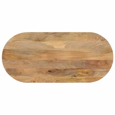 Tafelblad ovaal 120x60x2,5 cm massief mangohout