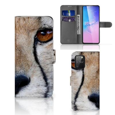 Samsung S10 Lite | Telefoonhoesje | Met pasjeshouder | Cheetah
