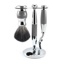 Edwin Jagger Shaving Sets Gilette Mach 3 Grey and Chrome Mach 3 Set Set Ref.S21M365CR