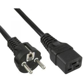 InLine 16658F electriciteitssnoer Zwart 2 m Netstekker type F IEC C19
