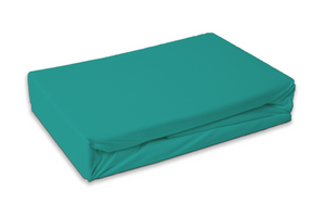 Jersey hoeslaken - Turquoise - matras dikte 40 cm