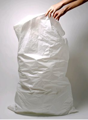 Pedaalemmerzak HDPE wit T15 60x60cm (20rl a 50st)