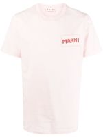 Marni t-shirt en coton à logo imprimé - Rose