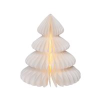 Verlichte decoratie Lumineo Wit Kerstboom Ø 24 x 28 cm