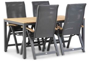 Presto Tarenta teak/Mazzarino 160 cm dining tuinset 5-delig