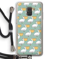 Pelican: Samsung Galaxy A8 (2018) Transparant Hoesje met koord