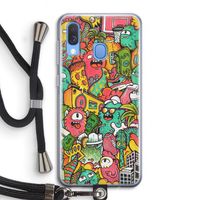 Vexx City: Samsung Galaxy A40 Transparant Hoesje met koord