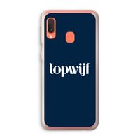 Topwijf Navy: Samsung Galaxy A20e Transparant Hoesje Topwijf Navy: Samsung Galaxy A20e Transparant Hoesje