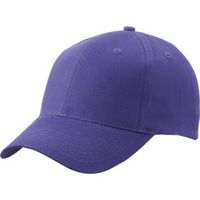 Baseball cap 6-panel paars voor volwassenen - thumbnail