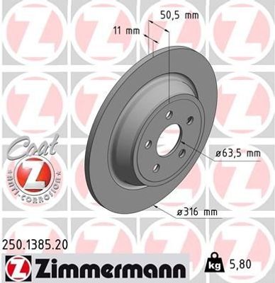 Remschijf Coat Z 250138520