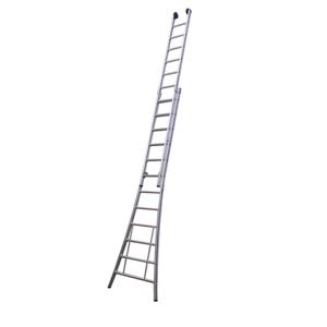 Little Jumbo Opsteekladder SuperPRO uitgebogen bomen blank - 2x16 sporten - 1250300216