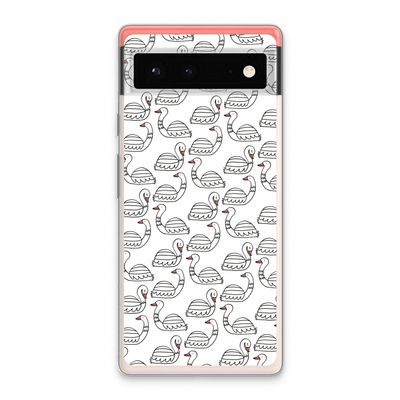 Zwanen: Google Pixel 6 Transparant Hoesje