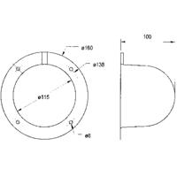 Visaton ABDECKH. AK 10.13 Luidsprekerafdekking (Ø) 100 mm - thumbnail