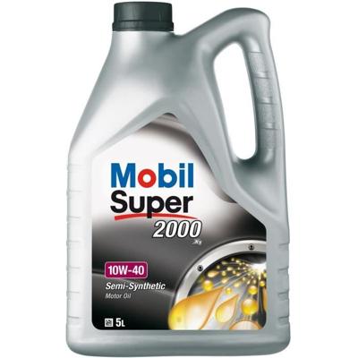 MOBIL Super 2000 - 10W40 Benzine Touring Car Motorolie - Semi-synthetisch - 5L