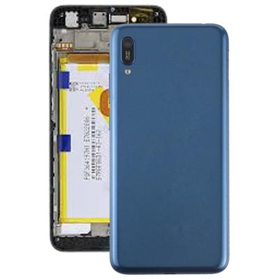 Batterij achtercover met camera lens & toetsen voor Huawei geniet van 9e (blauw)