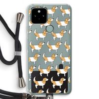 Doggy: Pixel 5 Transparant Hoesje met koord