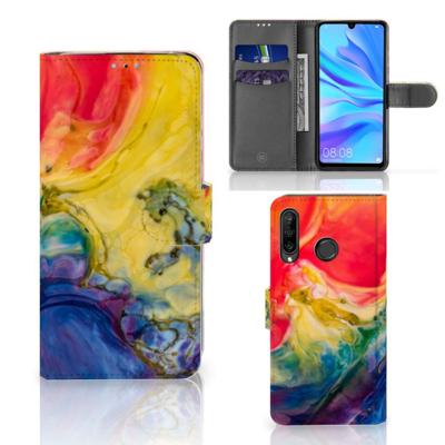 Hoesje Huawei P30 Lite (2020) Watercolor Dark Hoesje Huawei P30 Lite (2020) Watercolor Dark