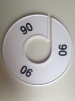 Maatring 11 cm wit/zwart 90