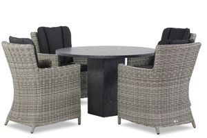 Garden collections Venerdi/Graniet 120 cm dining set 5-delig