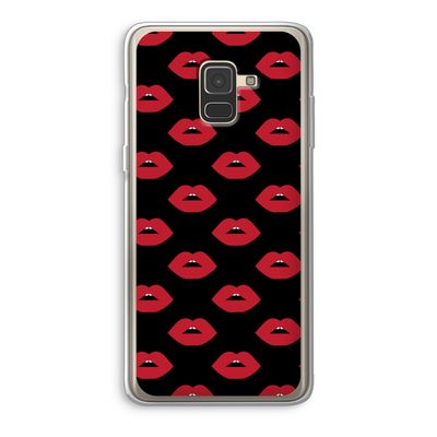 Lips: Samsung Galaxy A8 (2018) Transparant Hoesje
