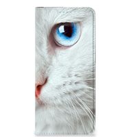 OPPO Reno8 Hoesje maken Witte Kat