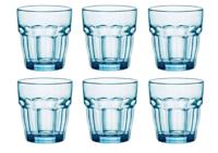 Bormioli Rocco Waterglazen Rock Bar - Blauw - 270 ml - 6 stuks