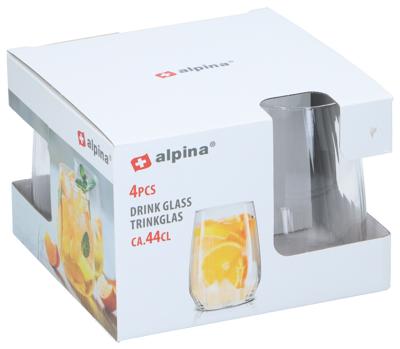 Drinkglas 440ml 4 stuks