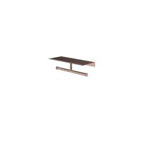 Hotbath &MORE Dubbele Rolhouder - voor planchet serie - Geborsteld koper PVD SHA05BCP