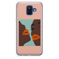 Orange lips: Samsung Galaxy A6 (2018) Transparant Hoesje