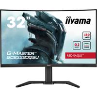 Iiyama g-master red eagle gcb3280qsu-b2 31.5" curved gaming monitor (zwart, 2x hdmi, displayport, 2x usb-a, usb-b, 180 hz)