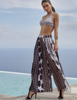 Roidal pantalon Yania - wijde broek met grafisch dessin