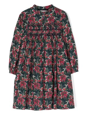 Bonpoint robe fleurie à manches longues - Rose