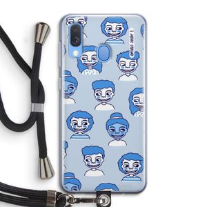 Gezichtjes: Samsung Galaxy A40 Transparant Hoesje met koord