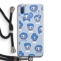 Gezichtjes: Samsung Galaxy A40 Transparant Hoesje met koord