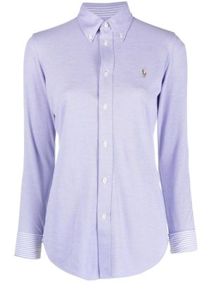 Polo Ralph Lauren chemise à logo brodé - Violet