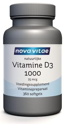 Nova Vitae Vitamine D3 1000IE Softgels