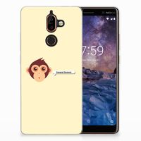 Nokia 7 Plus Telefoonhoesje met Naam Monkey - thumbnail