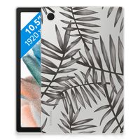 Samsung Galaxy Tab A8 2021/2022 Siliconen Hoesje Leaves Grey