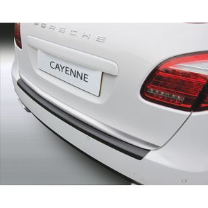 Bumper beschermer passend voor Porsche Cayenne 5/2010- 'Ribbed' Zwart GRRBP755