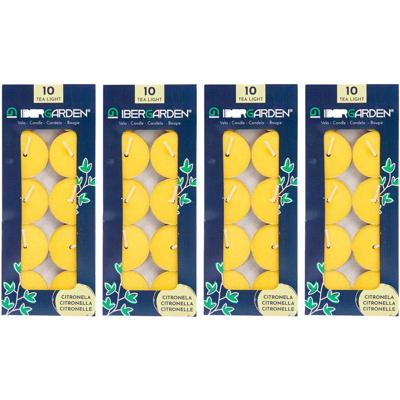 Citronella waxinelichtjes - kaarsjes - 2.5 branduren - 40x stuks