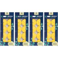 Citronella waxinelichtjes - kaarsjes - 2.5 branduren - 40x stuks