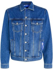 Karl Lagerfeld Jeans veste en jean à patch logo - Bleu