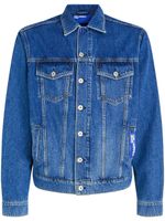 Karl Lagerfeld Jeans veste en jean à patch logo - Bleu