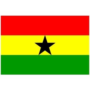 Mini vlag Ghana 60 x 90 cm