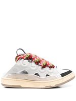 Lanvin baskets Curb en cuir - Blanc
